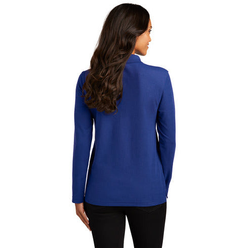 Port Authority® Ladies Long Sleeve Silk Touch™ Polo