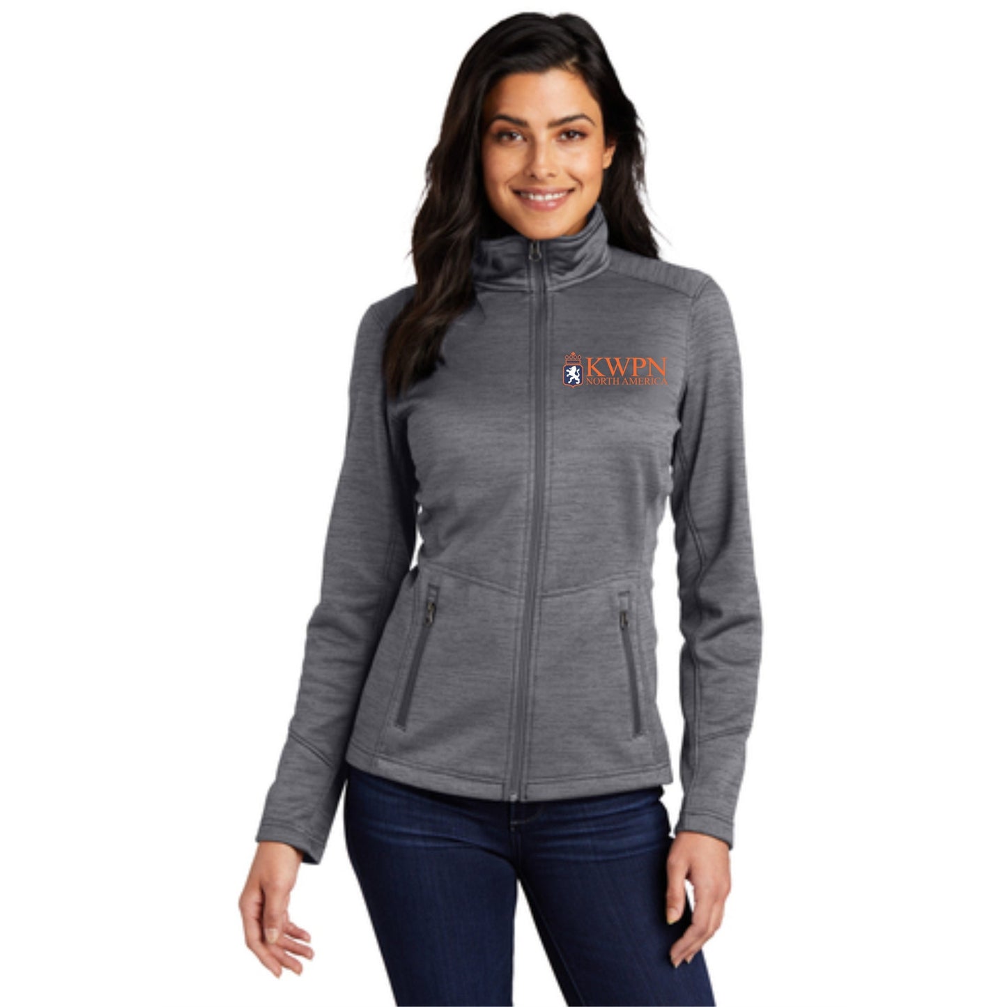 Ladies Digi Stripe Fleece Jacket