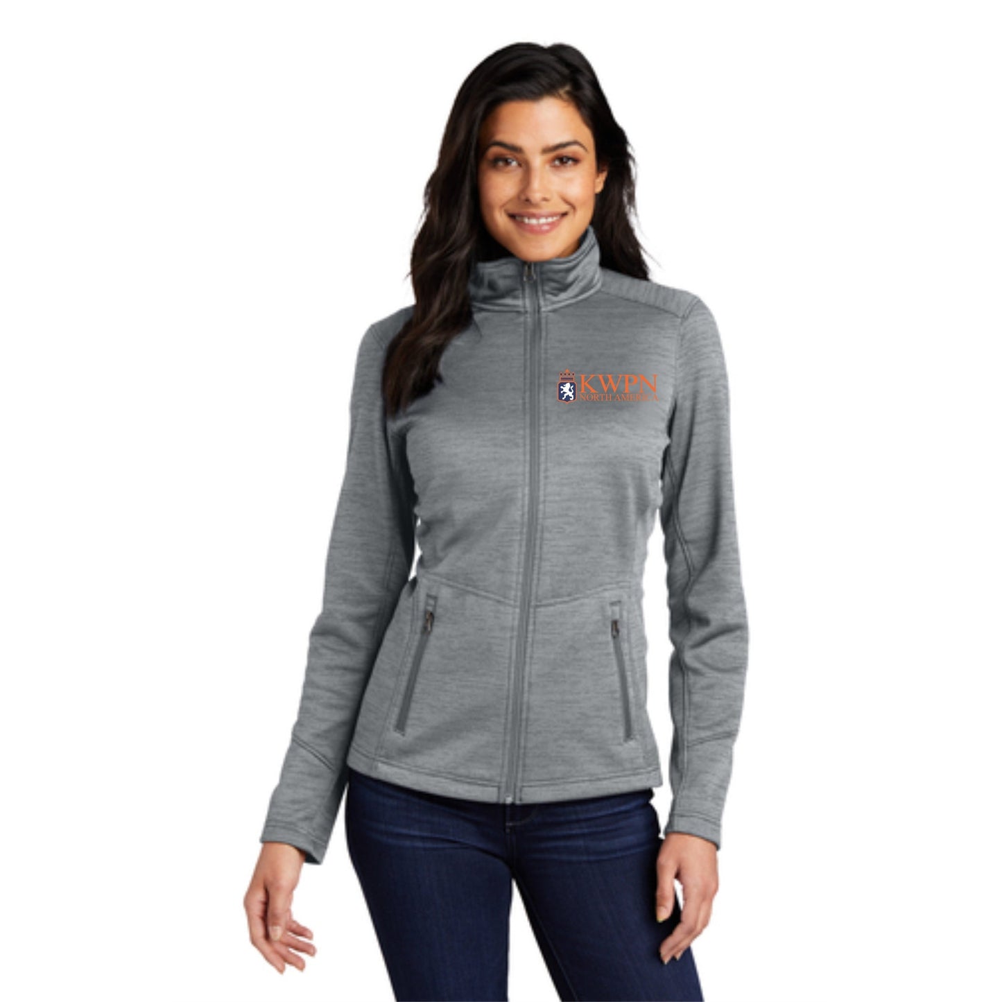 Ladies Digi Stripe Fleece Jacket