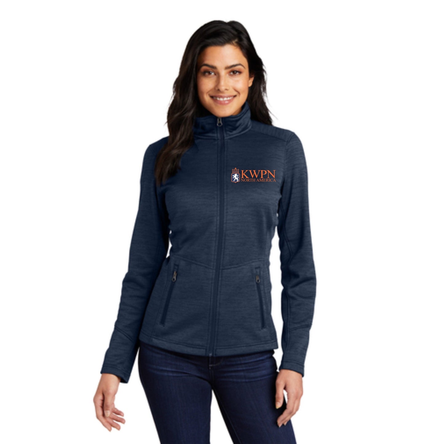 Ladies Digi Stripe Fleece Jacket