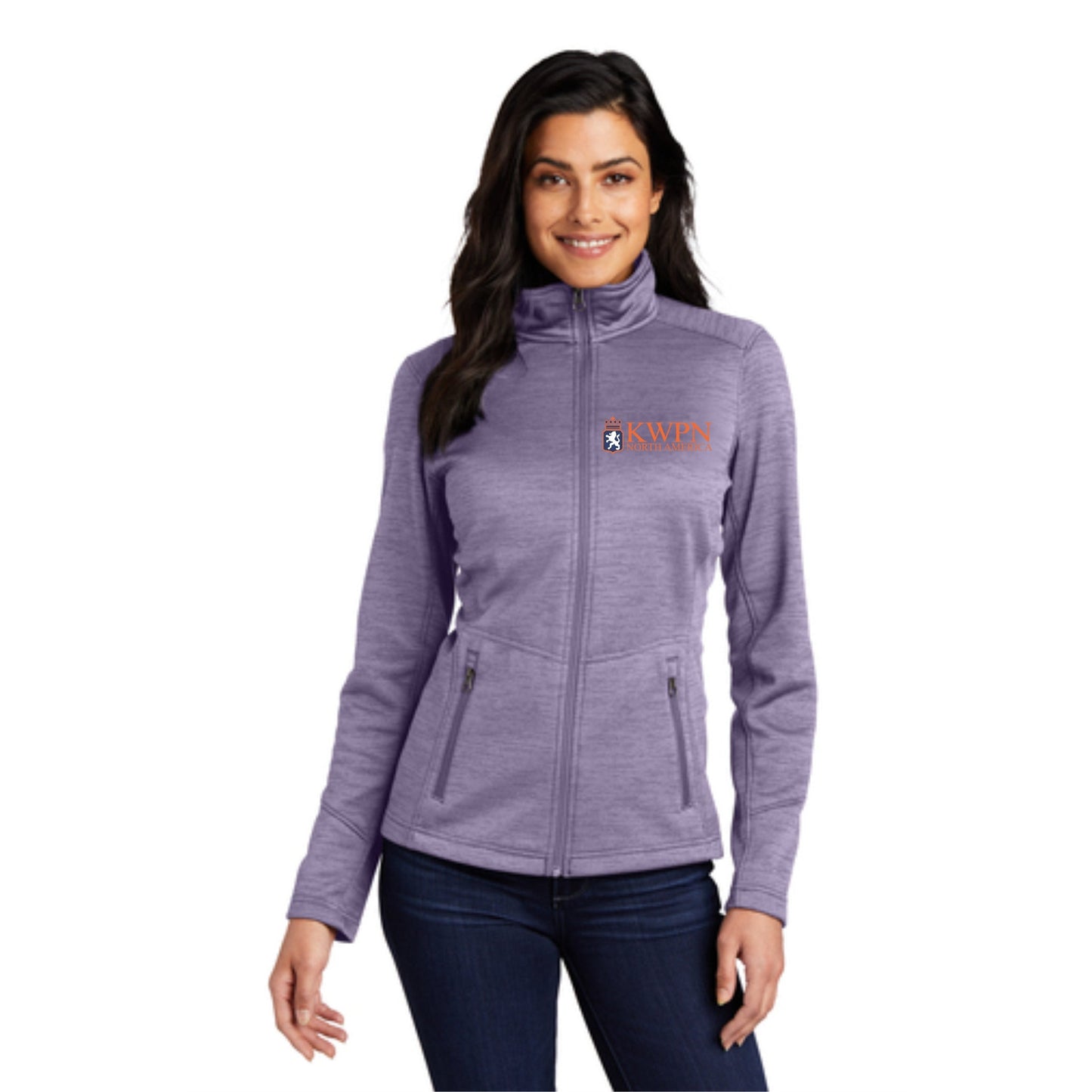 Ladies Digi Stripe Fleece Jacket
